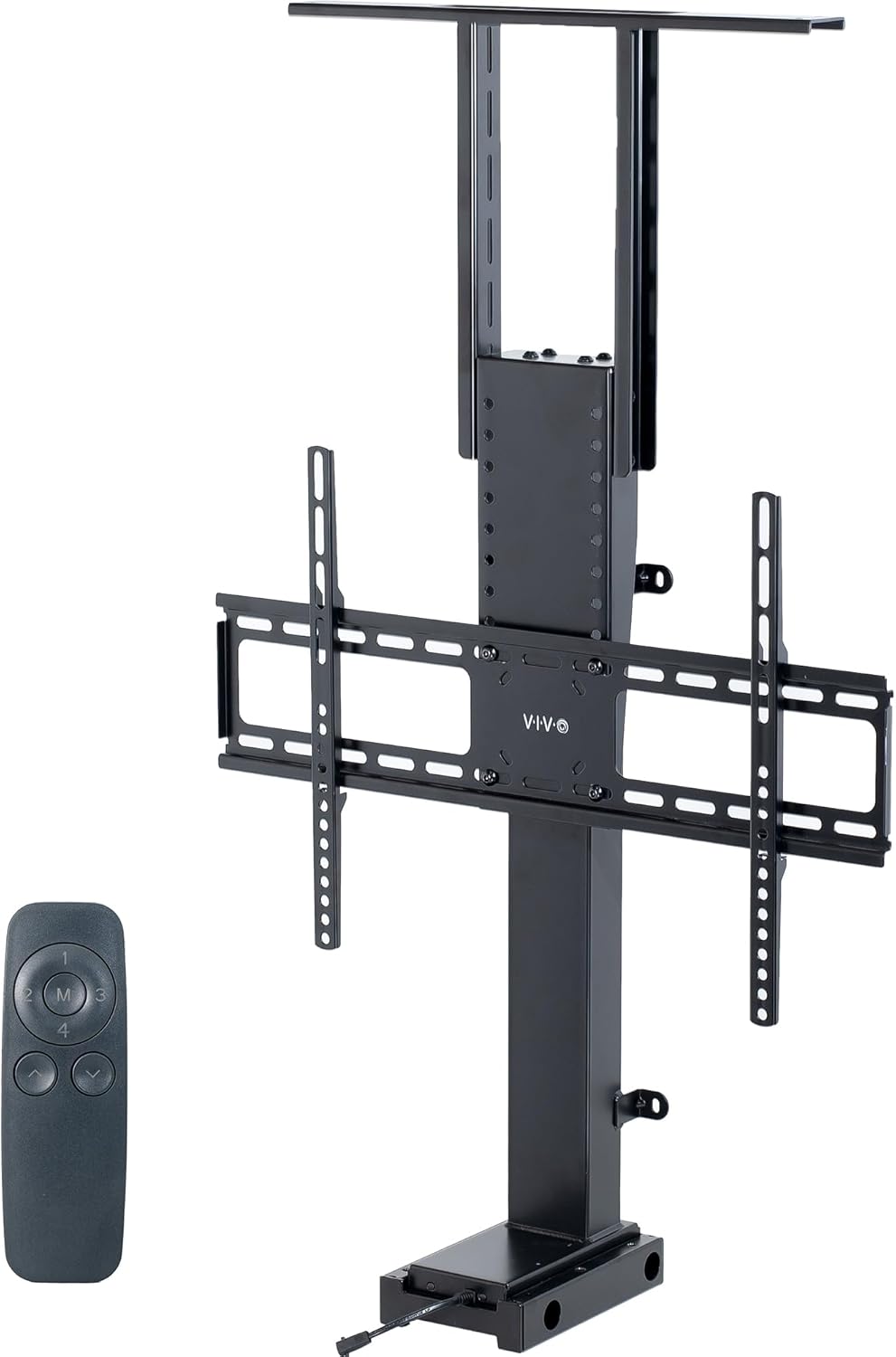 VIVO Motorized TV Stand for 32 to 65 inch Screens, Vertical Lift Television Stand with Remote Control, Compact TV Mount Bracket, MOUNT-E-UP65A