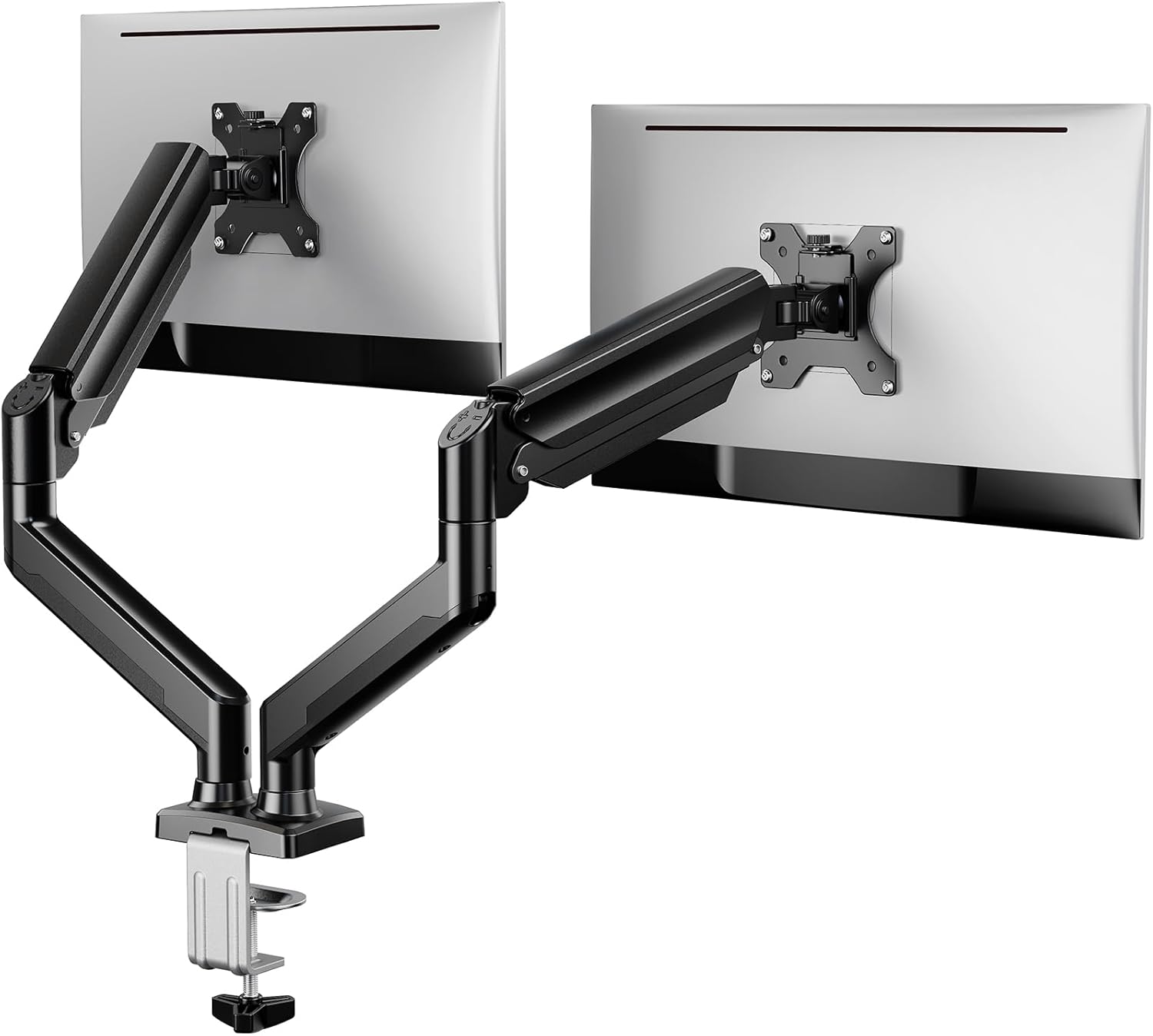 ErGear Single Monitor Arm, Fully Adjustable Monitor Mount for 13–34 Inch Screens, Fast Install Computer Monitor Stand with Tool-Free VESA Mount, Cable Management, Holds 19.8 lbs, Max VESA 100x100mm