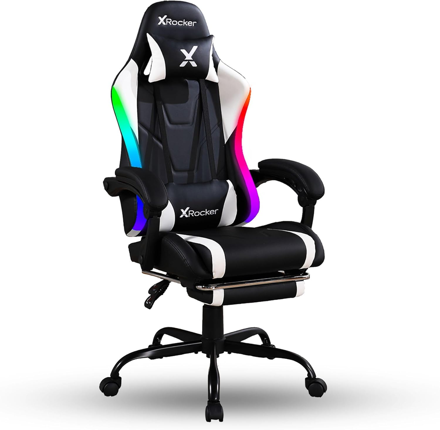 X Rocker PC Computer Gaming Desk Chair with Wheels, College Dorm Room Essentials for Guys and Girls, Adjustable, Ergonomic Office Chair, Gifts for Gamers