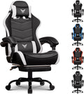 GTPLAYER Gaming Chair, Video Game Chairs Racing Style PC Game Chairs for Adults - Padded High Back Ergonomic Reclining Silla Gamer, Linkage Armrest
