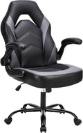 Ergonomic Gaming Desk Chair - Adjustable PU Leather Swivel Racing Chair with Flip-up Armrests for Home Office and Entertainment, Perfect for Adults, Kids, and Gamers