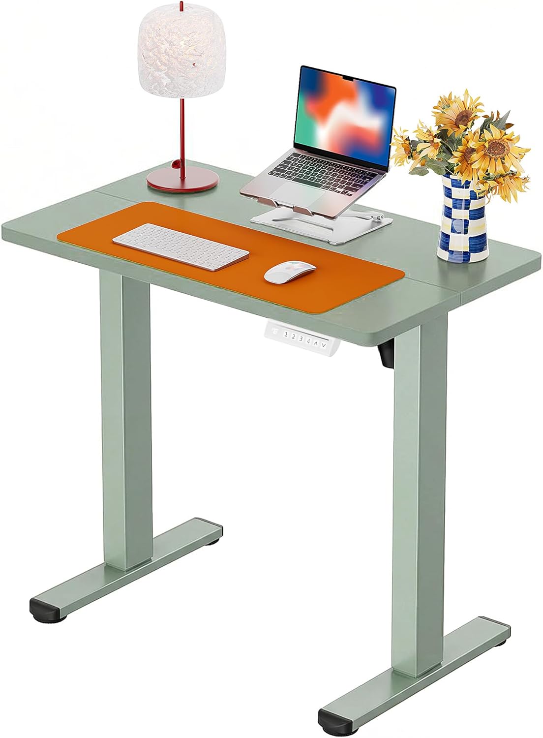 ErGear Height Adjustable Electric Standing Desk, 47.2 x 23.6 Inches Sit Stand up Desk, Memory Computer Home Office Desk (Black)