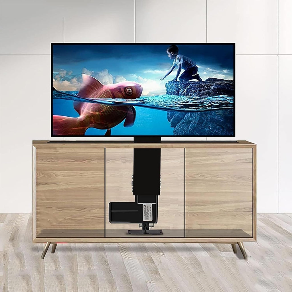 Motorized TV Stand, Telescopic Electric TV Lift with Auto Lifting，Electric TV Mount with Adjustable Height, Can Be Hidden in Cabinet, Motorized TV Lift, for 14 to 32 Inch TV Screens