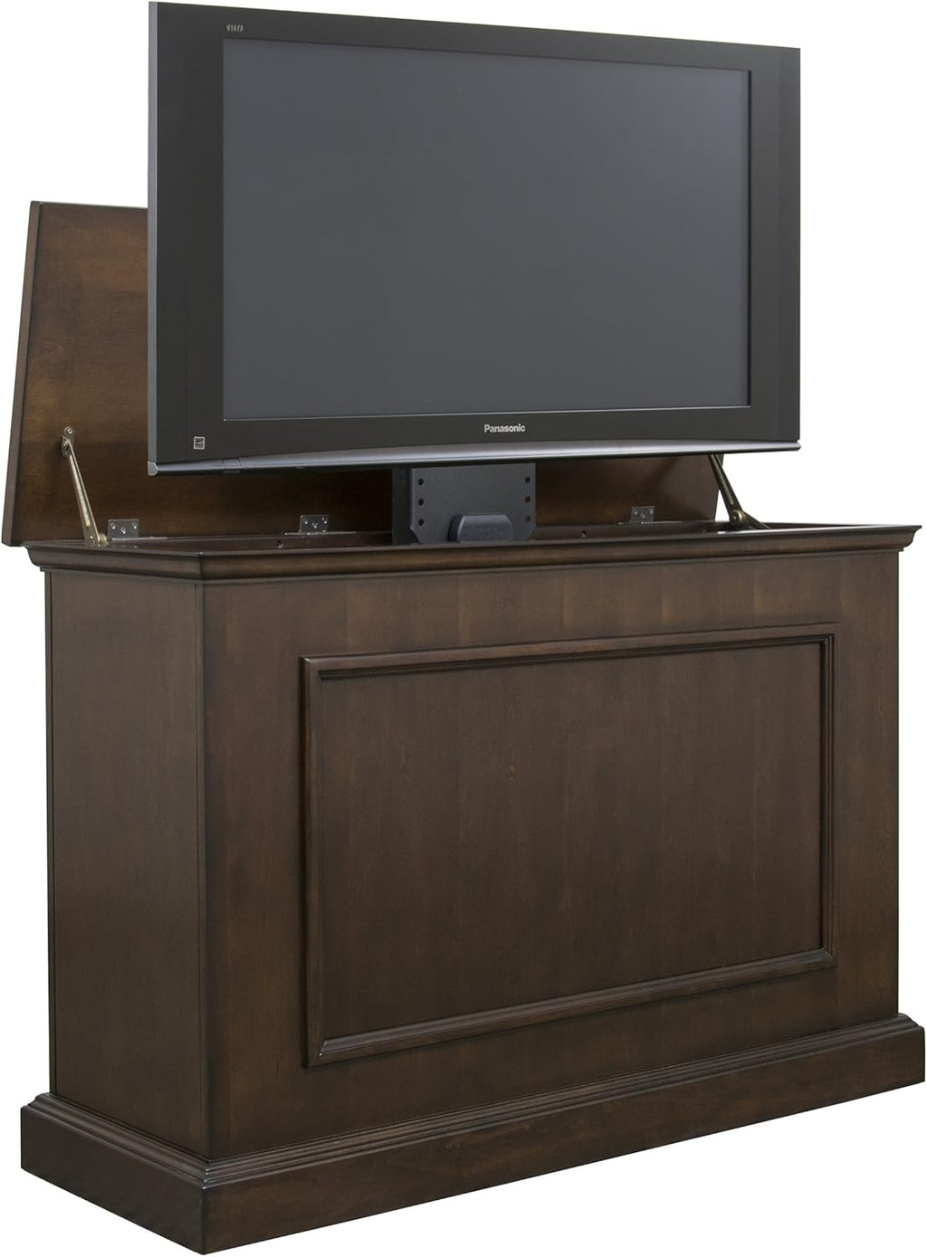 Touchstone Mini Elevate TV Lift Cabinet – Model 75012 – Fits Up to 40.75-Inch Wide TVs – Unfinished – SRV 2800 Pro Lift – Wired & RF Remote – Alexa Compatible