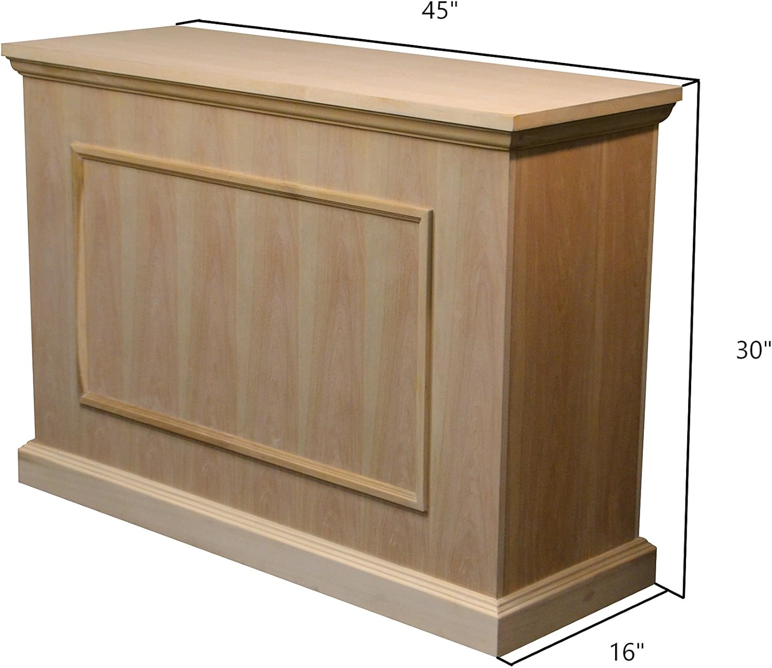 Touchstone Mini Elevate TV Lift Cabinet – Model 75012 – Fits Up to 40.75-Inch Wide TVs – Unfinished – SRV 2800 Pro Lift – Wired & RF Remote – Alexa Compatible