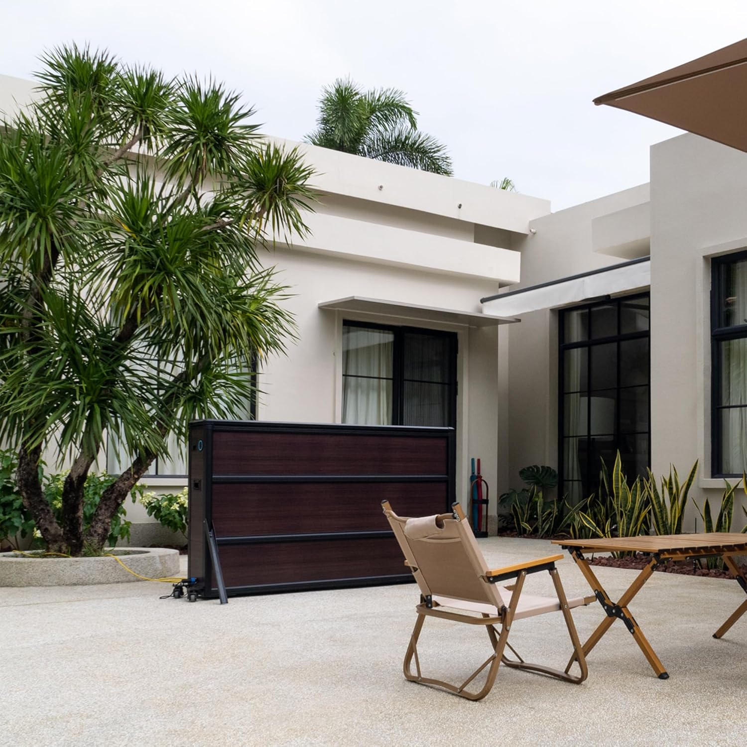 Outdoor TV Lift Cabinet for 55-65” TVs, Waterproof & Windproof Motorized TV Lift Stand, The All-Aluminum Enclosure for Flat Screens, Hidden Cabinet for Indoor/Outdoor Use